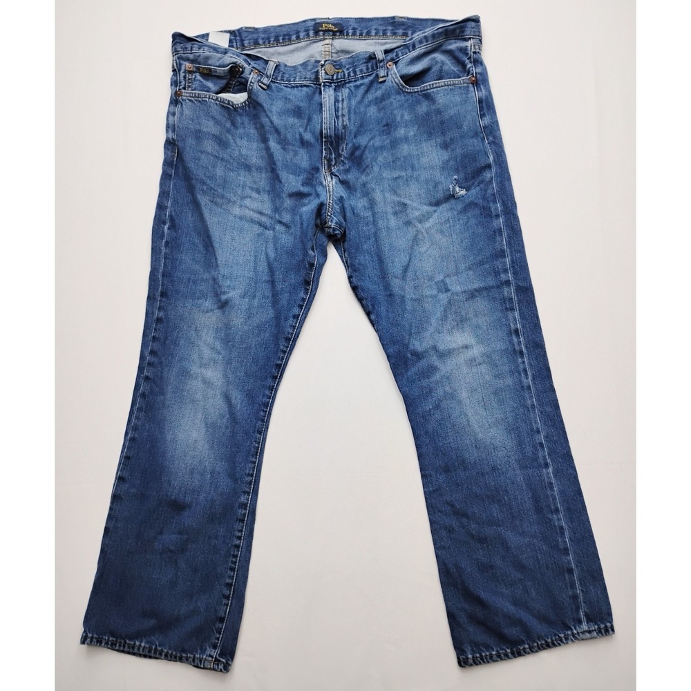 Polo Ralph Lauren Bootcut Jeans Denim Men's 40x30 Wester Cowboy dark wash